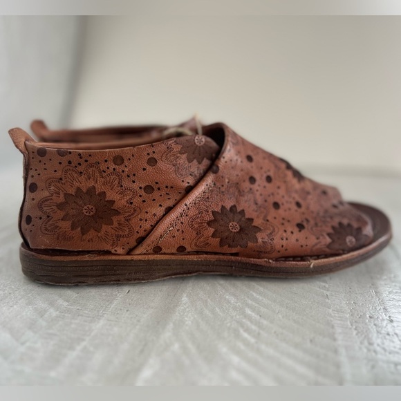 A.S.98 Women's Boho Reiley Floral Whiskey Brown Leather Sandals EU 41 US 10 NWT - Picture 11 of 13